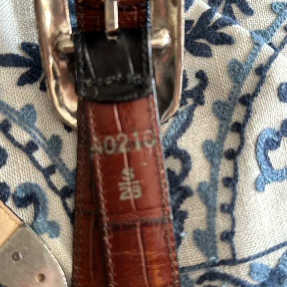 Reversible leather belt small size 29 brown and black Brighton - Picture 6 of 14